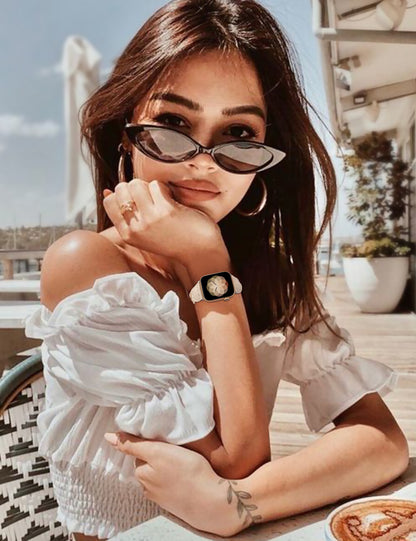 Minyee Compatible with Apple Watch Band Braided 41mm 40mm 38mm 44mm 45mm 42mm 49mm Women, Solo Loop Stretchy Designer Slim Elastic Woven Cute Bracelet for iWatch Ultra 2, Series 9/8/7/6/5/4/3/2/1/SE