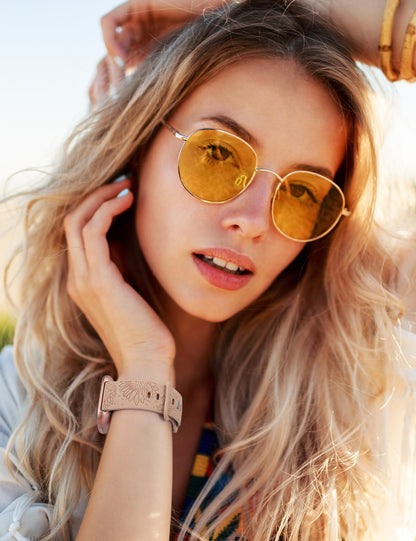 Minyee 2 Packs Floral Engraved Band Compatible with Fitbit Versa 2/Fitbit Versa/Versa Lite Bands Women, Cute Soft Silicone Sunflower Dandelion Sport Designer Fancy Summer Strap for Versa 2 Smart Watch