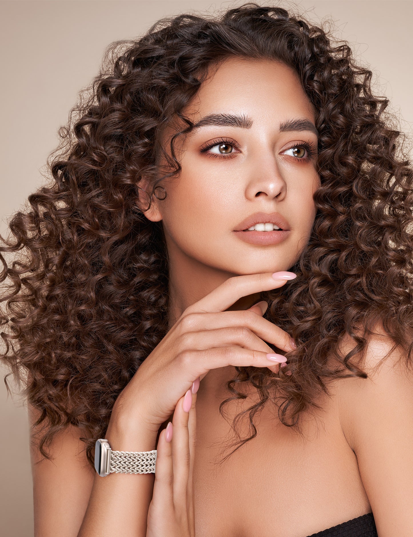 Minyee Compatible with Apple Watch Band 41/40/38/44/45/46/49/42mm Women, Dressy Stainless Steel Metal Chain Strap Mermaid Designer Link Bracelet Wristband for iWatch Series 10 9 8 7 6 5 4 3 Ultra SE